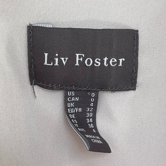 Liv Foster Abstract Floral Print Tie Dye Boho Deep V-Neck Cutout Gown 0, XS/S - Picture 9 of 10